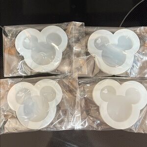Set of 4. New Mickey Mouse Silicone Molds